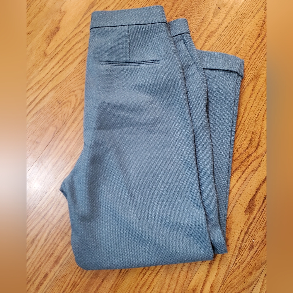 Ann Taylor size 12 green work pants with cuff